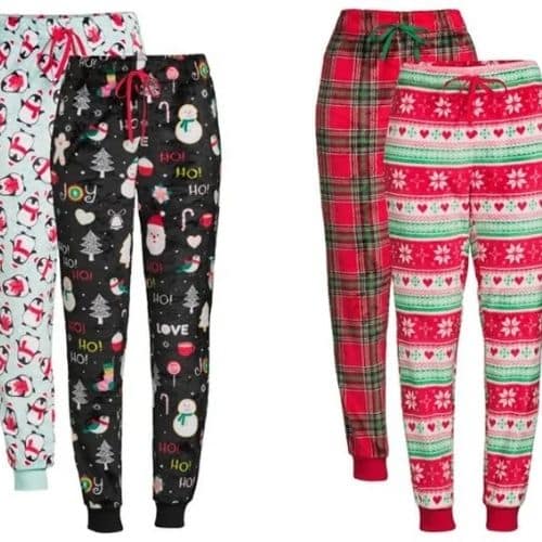 Women’s Cuffed Pajama Pants 2-Pack ONLY $7.88 at Walmart.