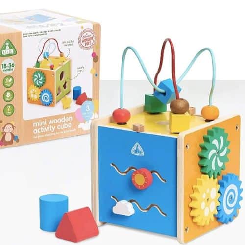 Amazon: Early Learning Mini Wooden Activity Cube ONLY $6.47.