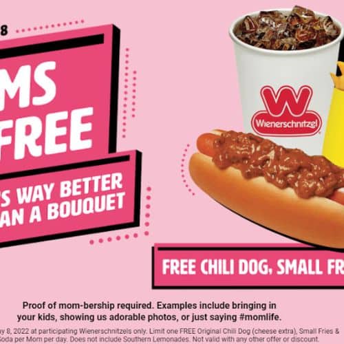 FREE Chili Dog, Fry & Soda for Moms at Wienerschnitzel