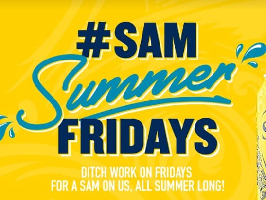 Free $10 Every Friday with Samuel Adams