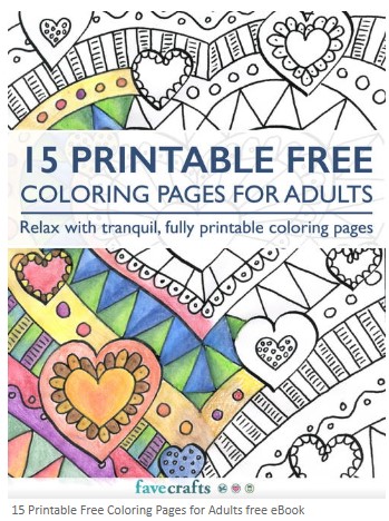 15 Printable FREE Coloring Pages for Adults