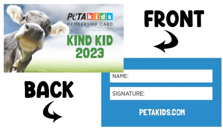 Free-PETA-Kids-Membership-Card